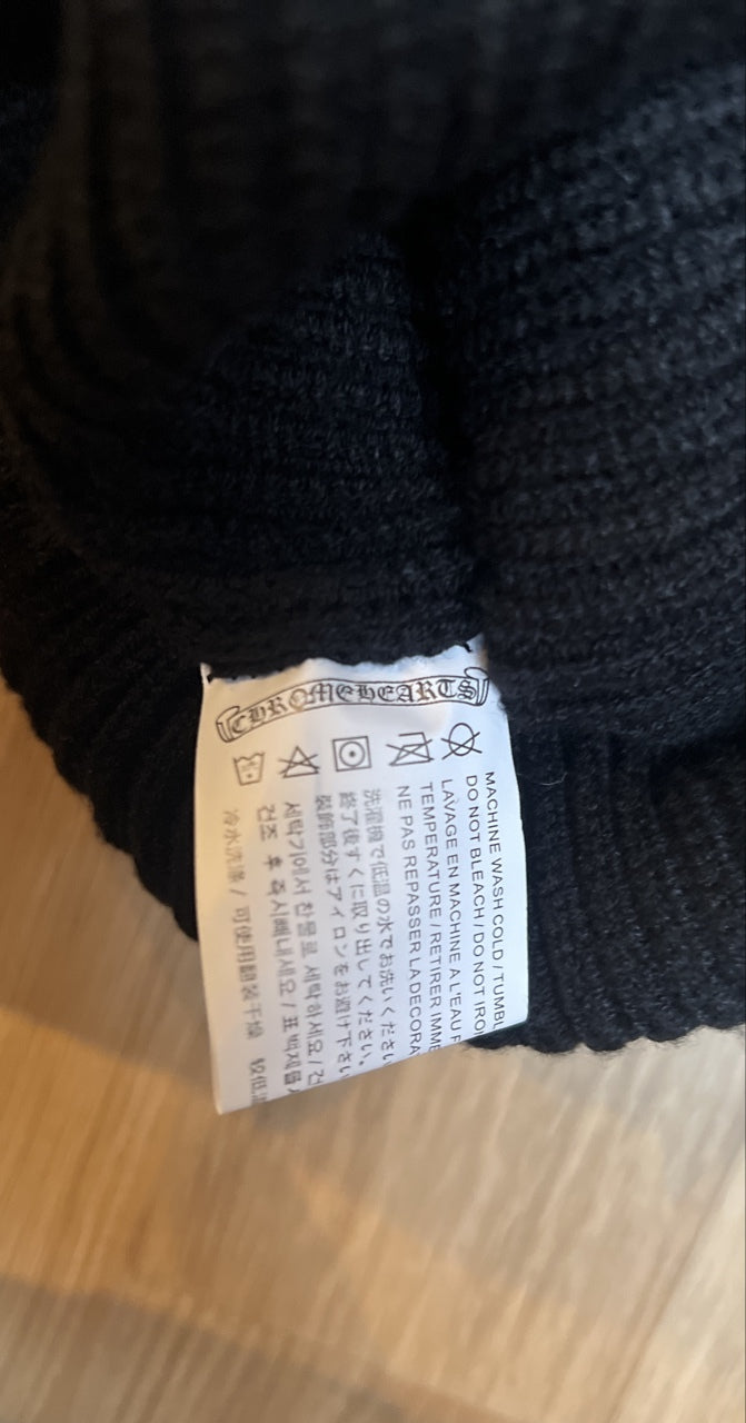 Authentic black chromeH beanie